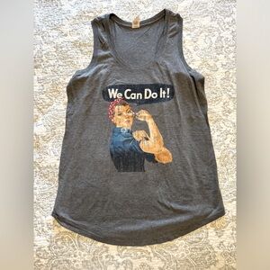 Racer back graphic tank M